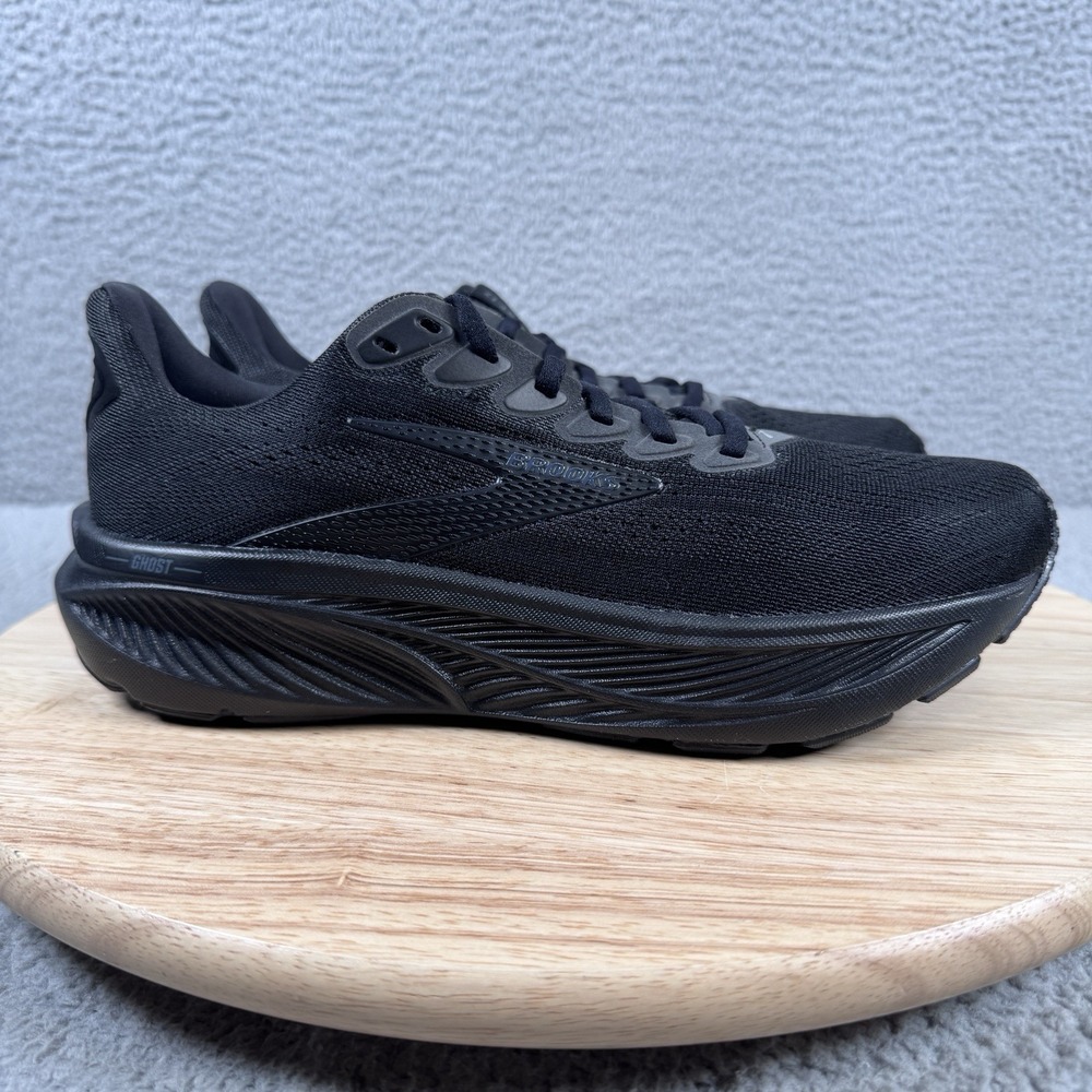 Brooks Ghost 17 Shoes Womens Size 8.5 B Triple Black Running Athletic Sneakers